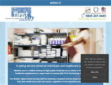 Tablet Screenshot of firstcitynursing.co.uk